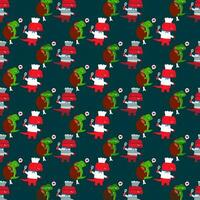 cute dinosaur vector pattern for tee print and background wallpaper