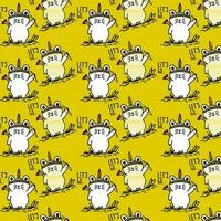 cute cat vector pattern for tee print and background wallpaper