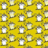 cute cat vector pattern for tee print and background wallpaper