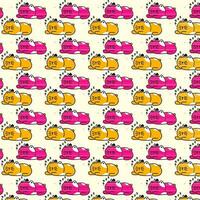 cute cat vector pattern for tee print and background wallpaper
