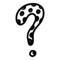 Doodle sketch style of question marks hand drawn illustration. for concept design. vector