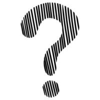 Doodle sketch style of question marks hand drawn illustration. for concept design. vector