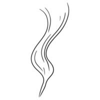Doodle sketch style of smoke symbol drawn illustration for concept design. vector