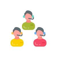 Team icon in vector. Illustration vector