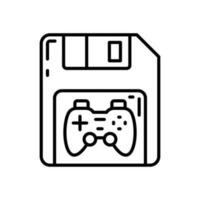 salvar juego icono en vector. ilustración vector