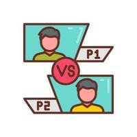 PVP icon in vector. Illustration vector