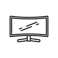 Ultra Wide gaming screen icon in vector. Illustration vector