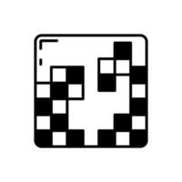 tetris icono en vector. ilustración vector