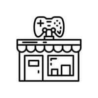 esports tienda icono en vector. ilustración vector