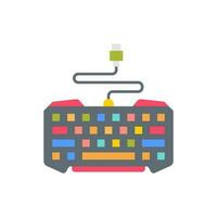 esports teclado icono en vector. ilustración vector