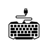 esports teclado icono en vector. ilustración vector