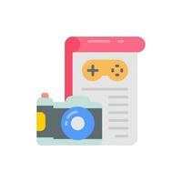 Esports journalism icon in vector. Illustration vector