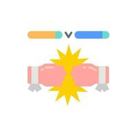 Fighting games icon in vector. Illustration vector