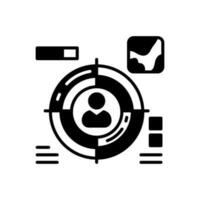 First person shooter games icon in vector. Illustration vector