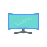 Ultra Wide gaming screen icon in vector. Illustration vector