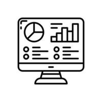 Data Analysis icon in vector. Illustration vector