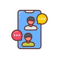 Online Chat icon in vector. Illustration vector