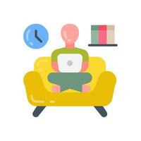 Stay at Home icon in vector. Illustration vector