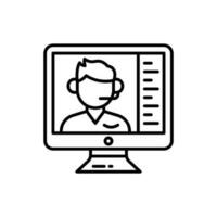 Online Support icon in vector. Illustration vector