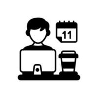 yo empleo icono en vector. ilustración vector