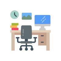 lugar de trabajo icono en vector. ilustración vector