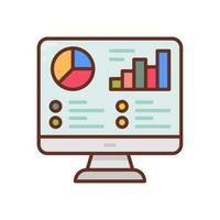 Data Analysis icon in vector. Illustration vector