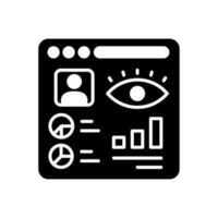 Employee Monitoring icon in vector. Illustration vector