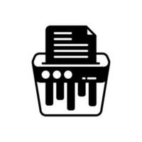 Paper Shredder icon in vector. Illustration vector