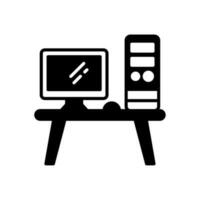 Workstation icon in vector. Illustration vector