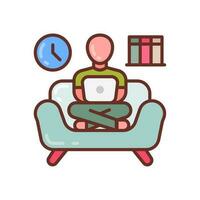 Stay at Home icon in vector. Illustration vector