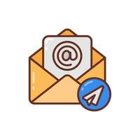 Email icon in vector. Illustration vector