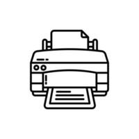 Printer icon in vector. Illustration vector