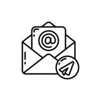 correo electrónico icono en vector. ilustración vector