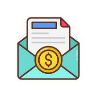 Salary Slip icon in vector. Illustration vector