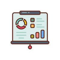 Presentation icon in vector. Illustration vector