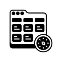 Work log icon in vector. Illustration vector