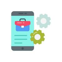 Mobile Work icon in vector. Illustration vector