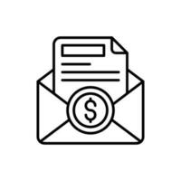 Salary Slip icon in vector. Illustration vector