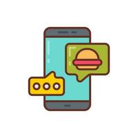 Chatting icon in vector. Illustration vector