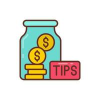 Tips icon in vector. Illustration vector