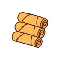 Spring Rolls icon in vector. Illustration vector