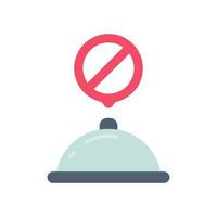 Not Taking Orders icon in vector. Illustration vector