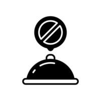 Not Taking Orders icon in vector. Illustration vector