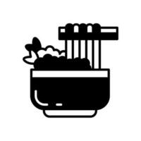 Udon icon in vector. Illustration vector