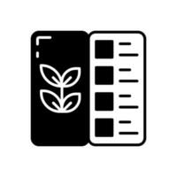 Vegan Menu icon in vector. Illustration vector