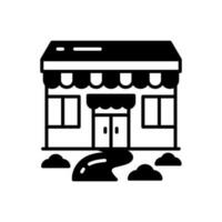 tienda de comestibles Tienda icono en vector. ilustración vector