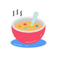 Soup icon in vector. Illustration vector