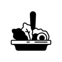 Salad icon in vector. Illustration vector