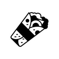 Shawarma icon in vector. Illustration vector