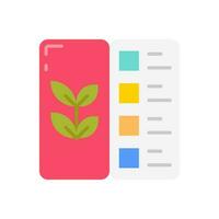 Vegan Menu icon in vector. Illustration vector